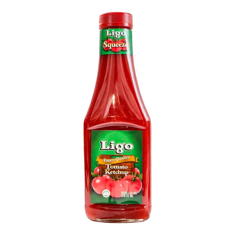 Ligo 力高牌蕃茄酱茄汁唧装340克调味料番茄酱酱类调料包装进口版