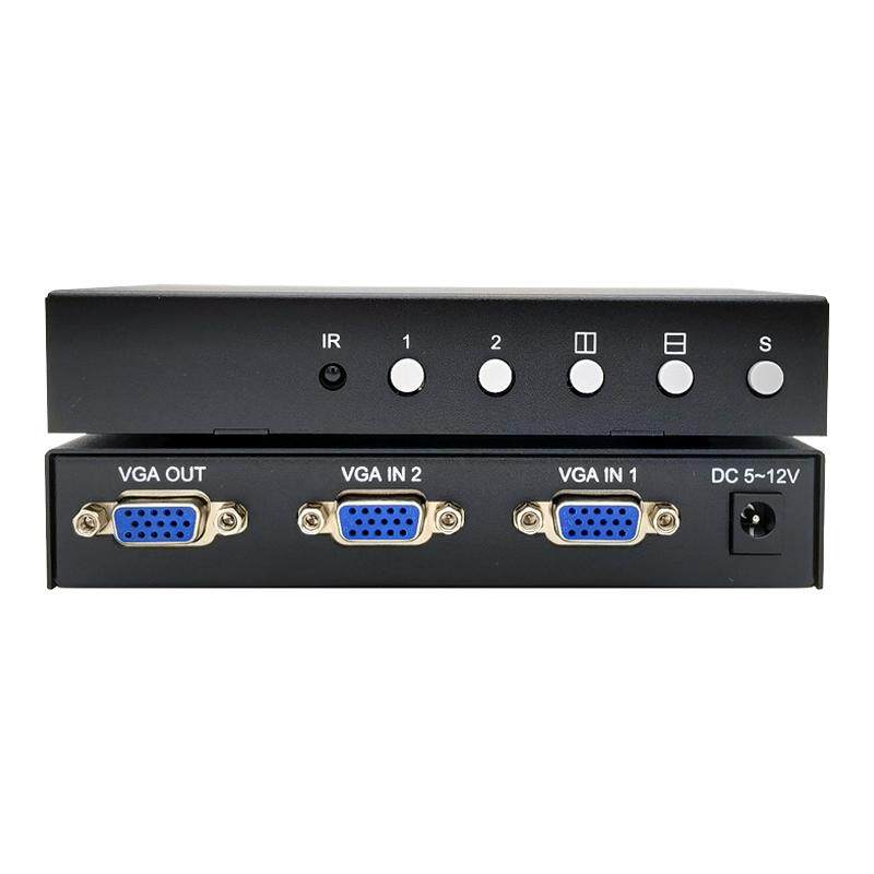VGA画面分割器HDMI2路工业相机电脑分屏PC信号图像合成器产线检测