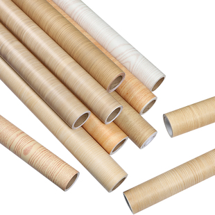 加厚原木色桌面贴纸自粘木纹书桌柜子电视柜衣柜橱柜改色家具翻新