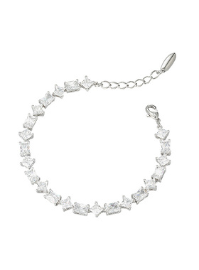 旭平彩宝系列几何不规则方块冰糖手链时尚轻奢小众精致高级感手饰