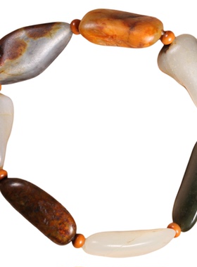 新疆天然和田玉籽料独籽手链