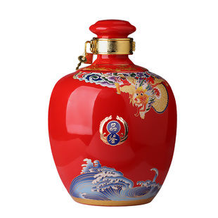 景德镇5斤装陶瓷酒坛五斤装家用装饰密封泡酒瓶酒罐酒具白酒壶空