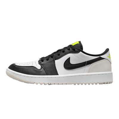 耐克男鞋AIR Jordan 1 AJ1黑白高尔夫球鞋缓震低帮板鞋DD9315-108