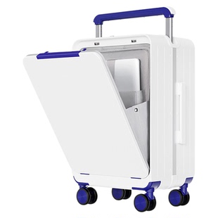 中置宽拉杆行李箱20寸2025年新款前置开口登机旅行箱女铝框24寸男