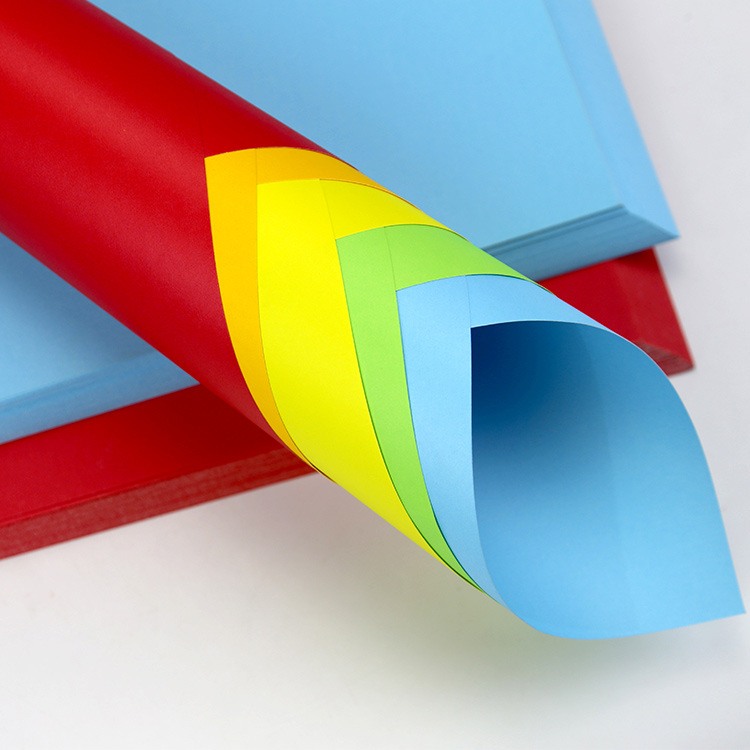 明华4KA彩色卡纸儿童批发卡画画手工填色200g4开双面硬卡纸彩