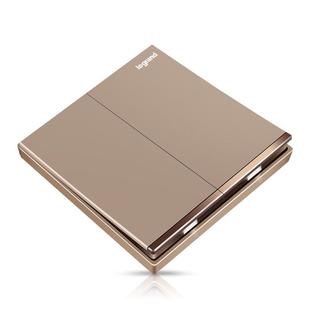 罗格朗开关插座面板逸景玫瑰金色5五孔二三插墙壁空调16A家用86型