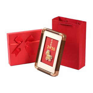 2026马年文创装饰画摆台直播间网红伴手礼礼品发财马上有钱暴富