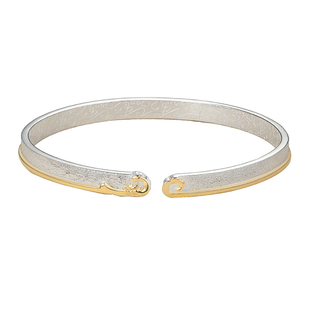 银手镯女9999纯银高级感2025新款凤凰于飞银镯子开口小众生日礼物