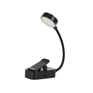 充电鱼缸灯小型专用led免插电观赏照明灯充电迷你氛围水草灯黑色