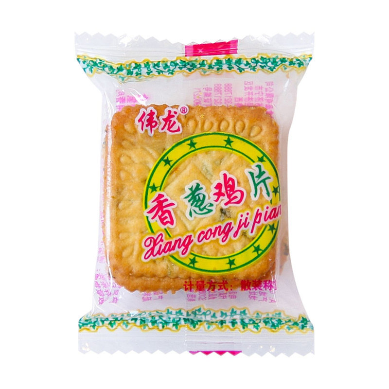 伟龙香葱鸡片薄脆饼干零食大全