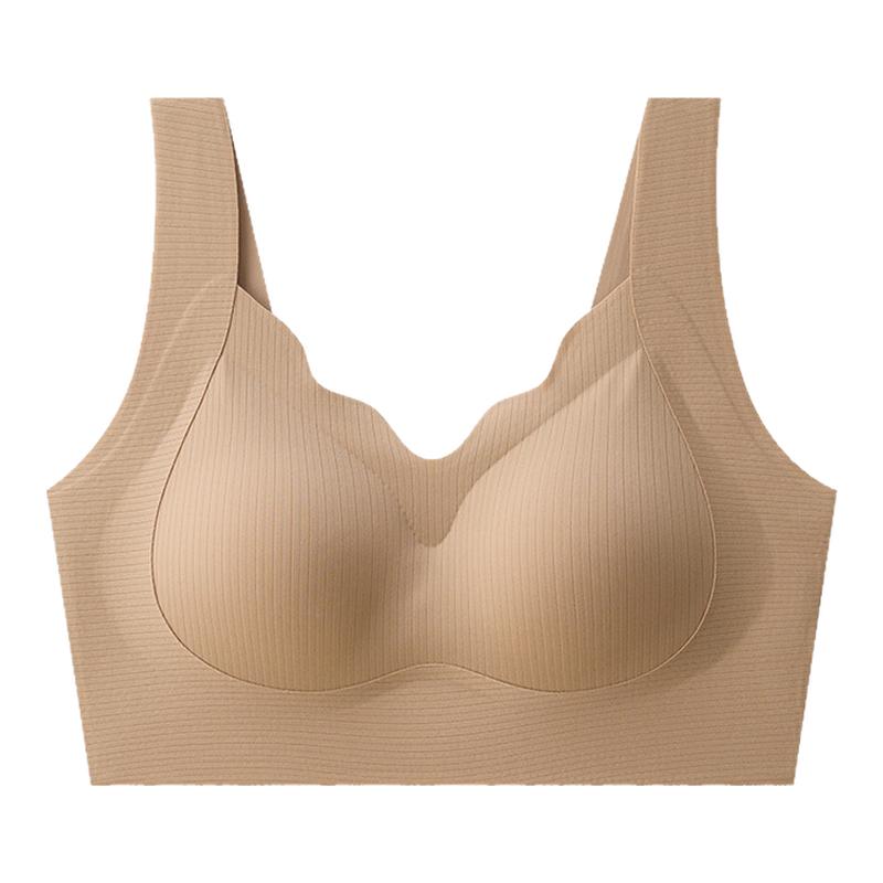 古今无痕内衣女小胸聚拢收副乳提拉防下垂软支撑文胸美背舒适透气