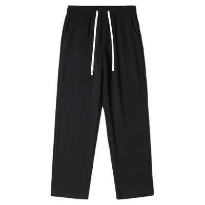 真维斯潮流纯色宽松直筒休闲裤