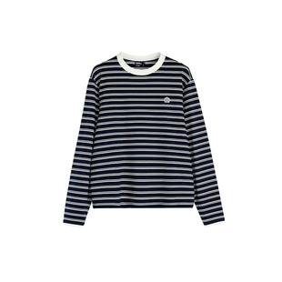 roaringwild a arch 咆哮野兽 圆领打底条纹男士上衣春秋长袖T恤