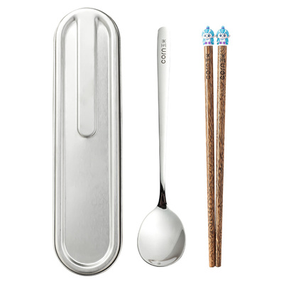 玉米儿童筷子勺子套装小学生餐具