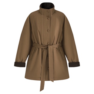 SeRinaBlue2025年冬季新款90白鸭绒保暖中长款羽绒服女小个子外套