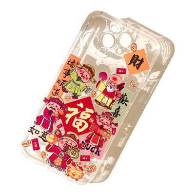 适用于苹果中国风喜庆情侣