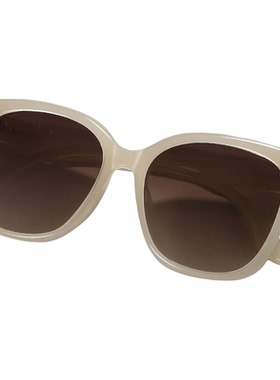 GM墨镜男女高级感韩版米白色