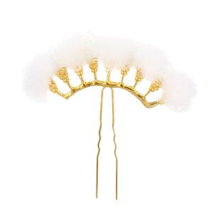 古装发冠百搭古风配饰宋风明制汉服发饰珍珠发排发钗排插u钗簪子