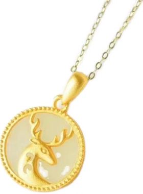 小众一鹿有你锁骨链不掉色无事牌