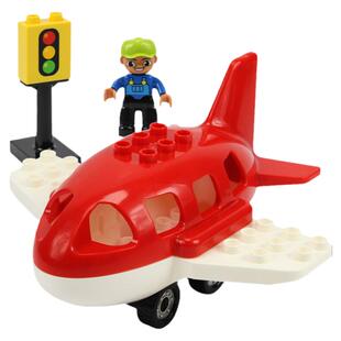 大颗粒积木汽车警车火车模型飞机儿童宝宝益智拼装玩具配件补充装