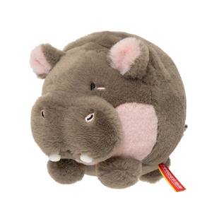 中国国家地理博物文创小圆宝河马毛绒玩偶公仔包包挂件生日礼物