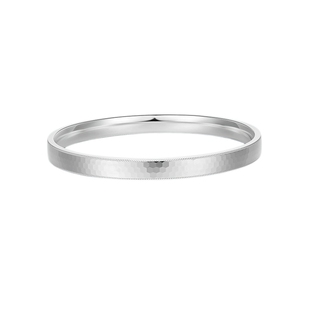 周六福HONEY银手镯S999足银宽条简约时尚风格送女友节日礼物