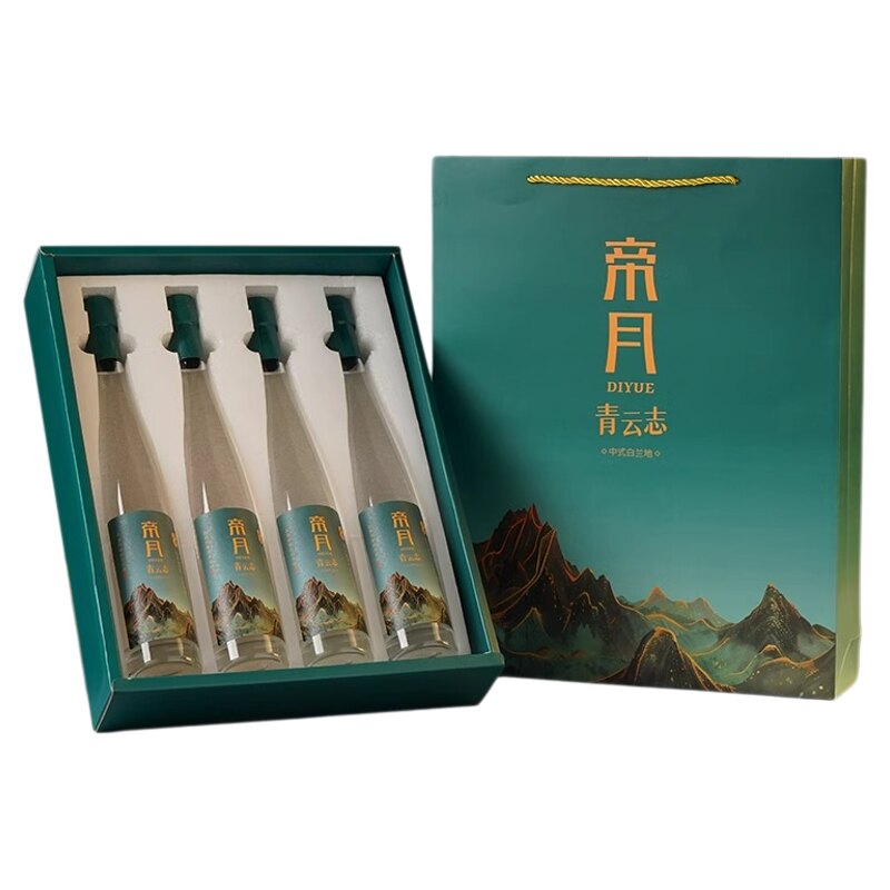 帝月青云志中式白兰地果香型42度葡萄精酿新型白酒正品送礼礼盒装