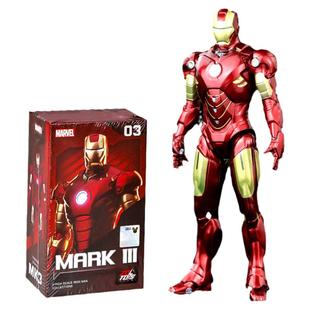 中动漫威钢铁侠手办MK1~MK7格纳库3全套人偶玩具5摆件6男孩刚模型