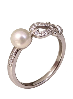 轻奢小众镶钻开口戒显白精致指环