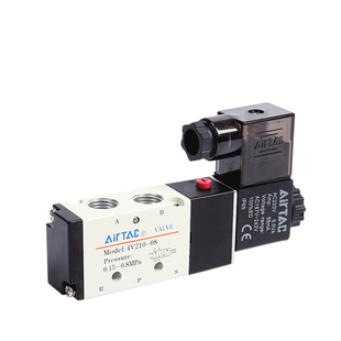 电磁阀4V210-08 气动阀 DC24V AC220V二位五通电磁气动换向阀