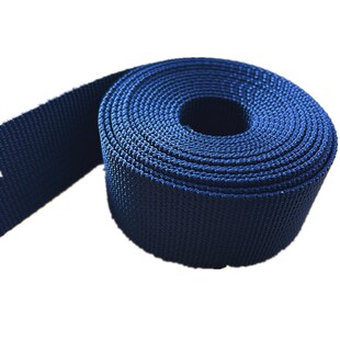 尼龙带子加厚加密背包带布带绳编织带坑纹密纹带捆绑带黑色丙纶带