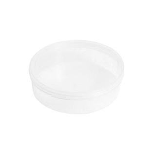 适用100分粉扑通用收纳盒圆形透气透明防尘便携棉花糖气垫散粉盒