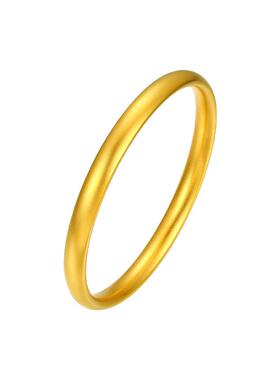 周大生黄金手镯足金古法泥鳅背手镯送女友老婆妈妈节日礼物