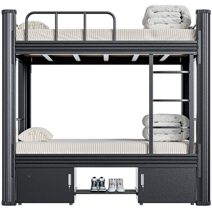 特厚上下铺双层床儿童家用学生双人铁架床成人员工宿舍公寓高低床