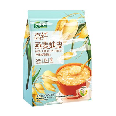 阴山优麦高纤燕麦片麸皮420g