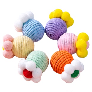 猫咪玩具球自嗨解闷逗猫棒幼猫消耗体力棉绳磨牙玩具神器猫咪用品