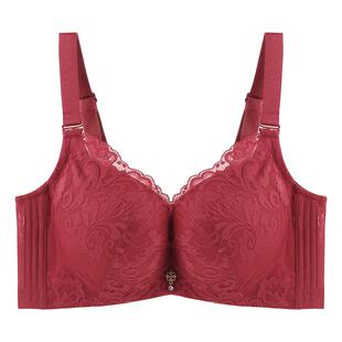 奥维丝丽内衣女小胸聚拢显胸大收副乳防下垂性感蕾丝上托文胸AB杯