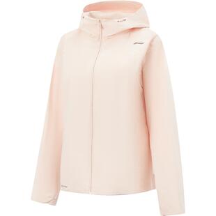 李宁外套女子跑步健身2026新品连帽防风服上衣春季梭织运动风衣