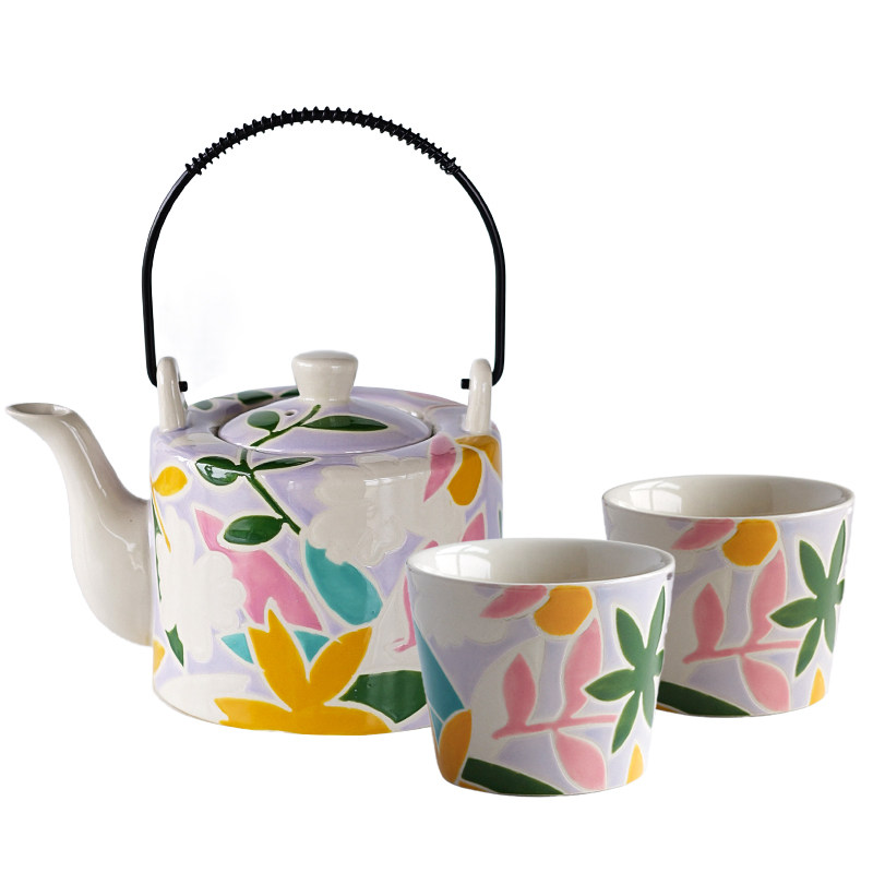 西田木雨 花香茶具 一壶两杯礼盒套装送闺蜜朋友功夫茶具泡茶器