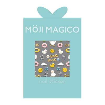 茉季中国美甲贴纸立体浮雕效果