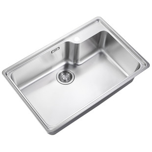 FRANKE弗兰卡304不锈钢水槽单槽龙头厨房洗碗洗菜盆BCX610-74