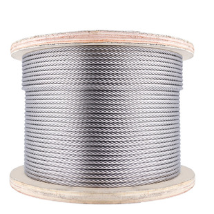 316/304不锈钢钢丝绳钢丝线包塑细软钢丝绳子吊装钢索3 4 5 6 8mm