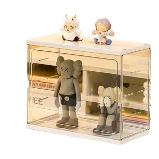 棉花娃娃收纳展示盒透明亚克力20cm防尘大容量公仔小摆件毛绒玩具