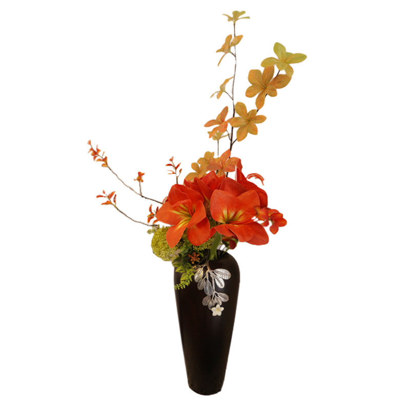 新中式现代芒果木制花瓶插花花器客厅泰式中古风装饰品摆件花艺