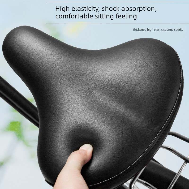 自行车坐垫超软加厚单车座防屁股痛鞍座骑行大屁股垫加宽加大坐包