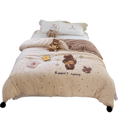 牛奶绒毛毯被子冬季加厚保暖毯子