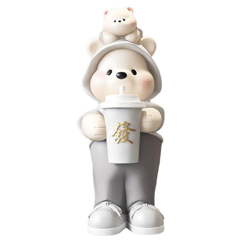 奶茶咖啡店摆件公仔装饰品