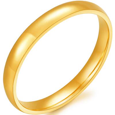 明牌珠宝足金戒指计价