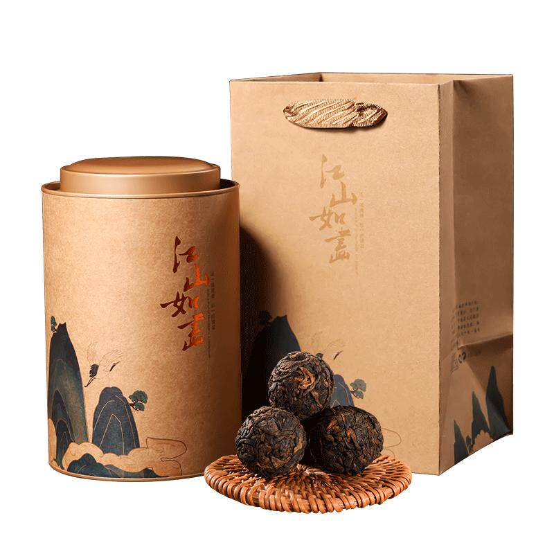 2009年陈年老茶熟普洱茶龙珠500g