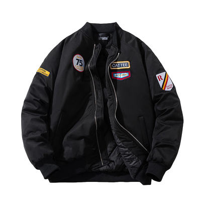 夹克棉衣潮复古秋冬季加厚外套男